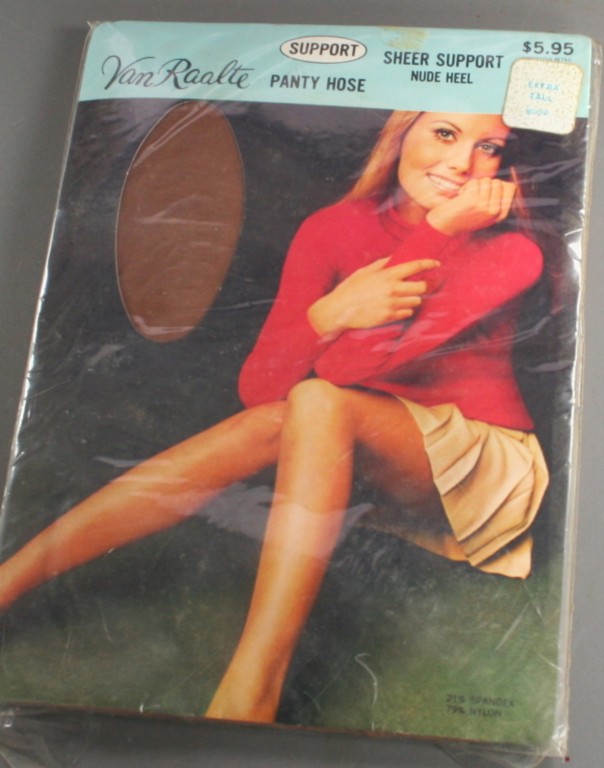 vintage nylons,pantyhose,60s,plus,large,queen,support, reinforced toe