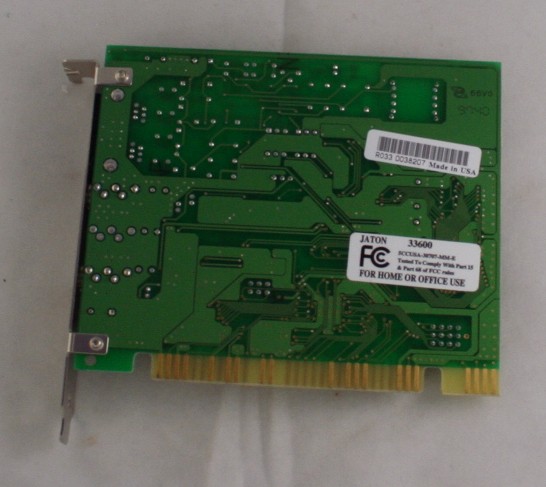 vintage modem, internal, sound card, Jaton, 33.6K