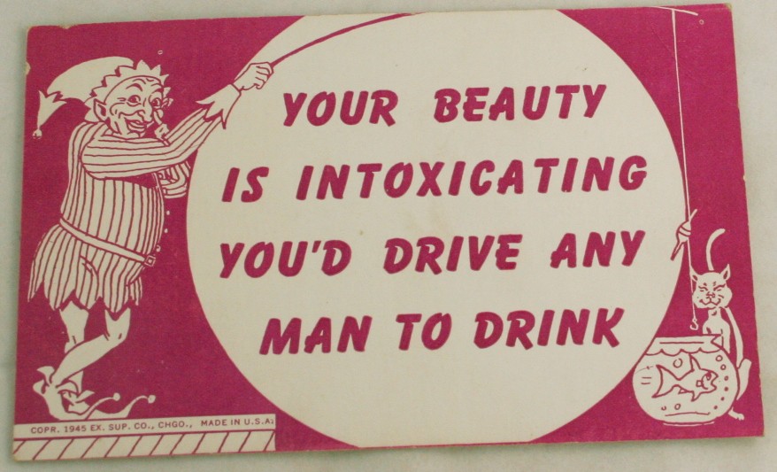 vintage postcard,mutoscope,comic,arcade card