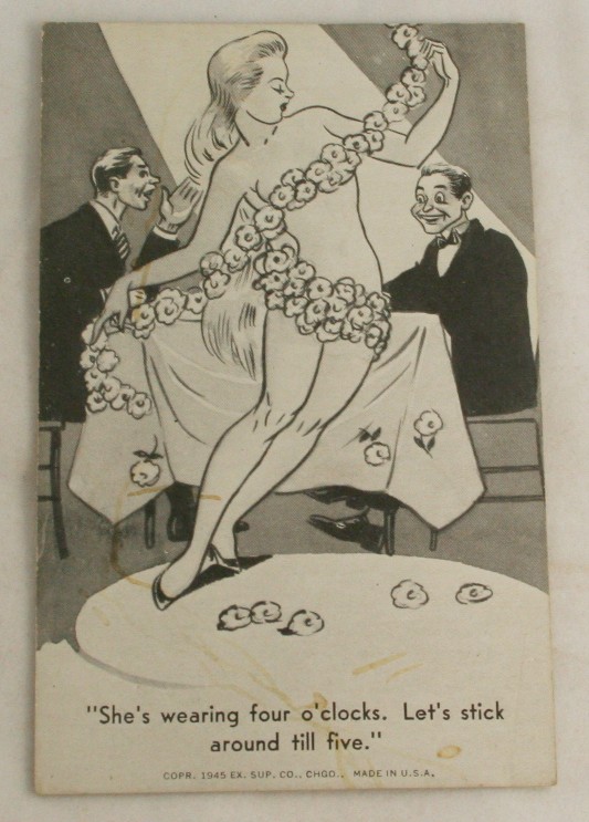vintage postcard,mutoscope,comic,arcade card