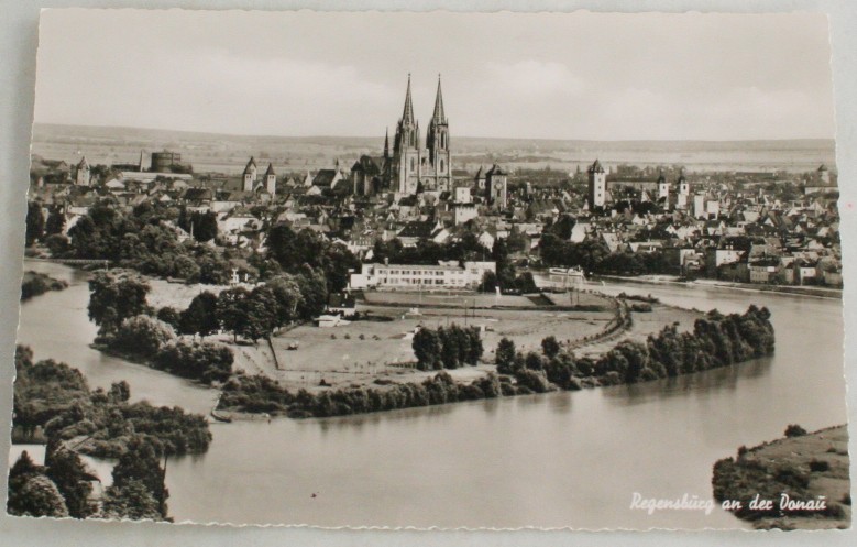 vintage postcard,Regensburg,Bavaria,Germany,Real Photo, RPPC