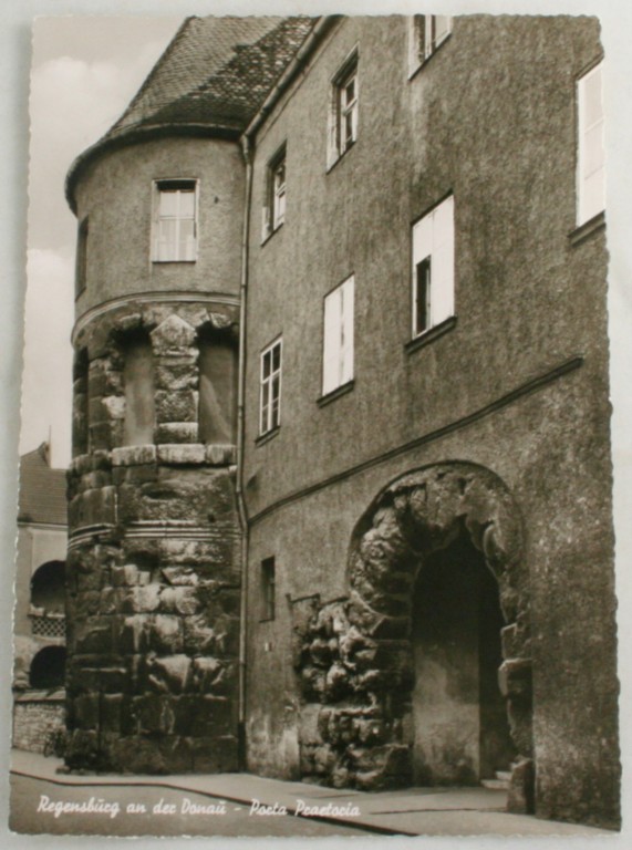 vintage postcard,real photo,Regensburg,Bavaria,Germany
