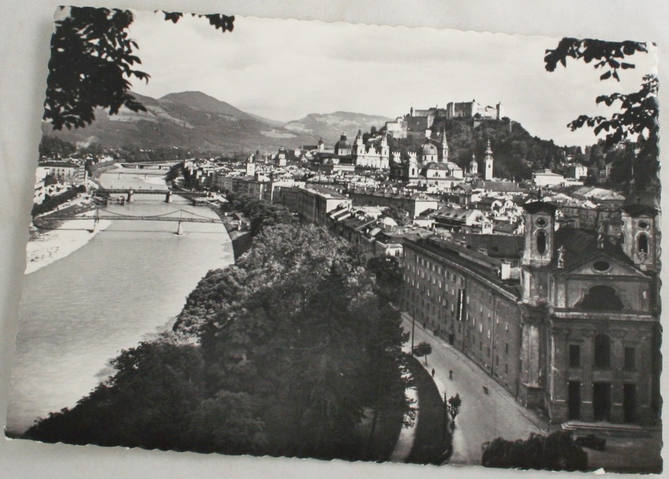 vintage postcard,Salzburg,Austria,Germany,Real Photo, RPPC