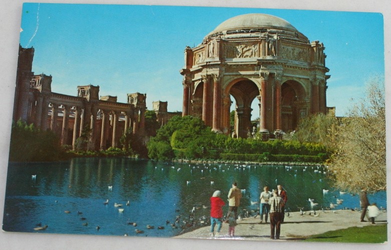 vintage postcard,Palace of Fine Arts,San Francisco, CA