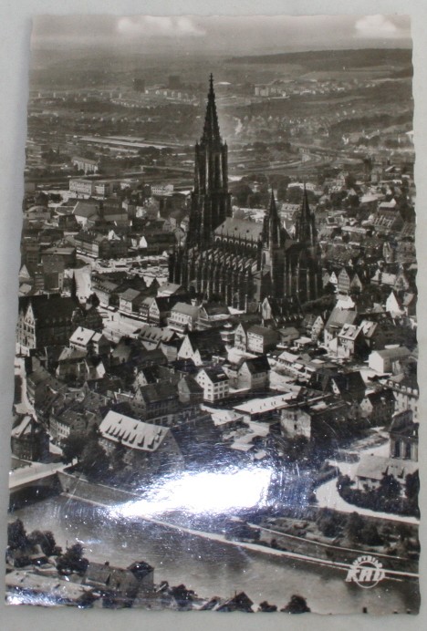 vintage postcard,real photo,Ulm,Germany