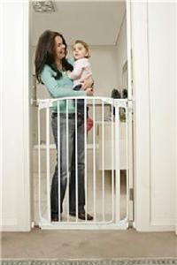(2) Dream Baby Extra Tall Safety Gates + (2) Ext.-White