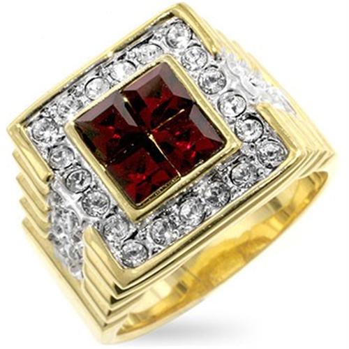 14K GOLD EP 5.0CT CZ RUBY MENS DRESS RING size 10 or T 1/2 eBay