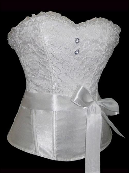 white corset skirt