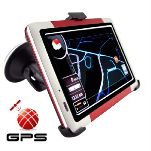 5" Portable Touch Screen GPS Navigator w/FM Transmitter