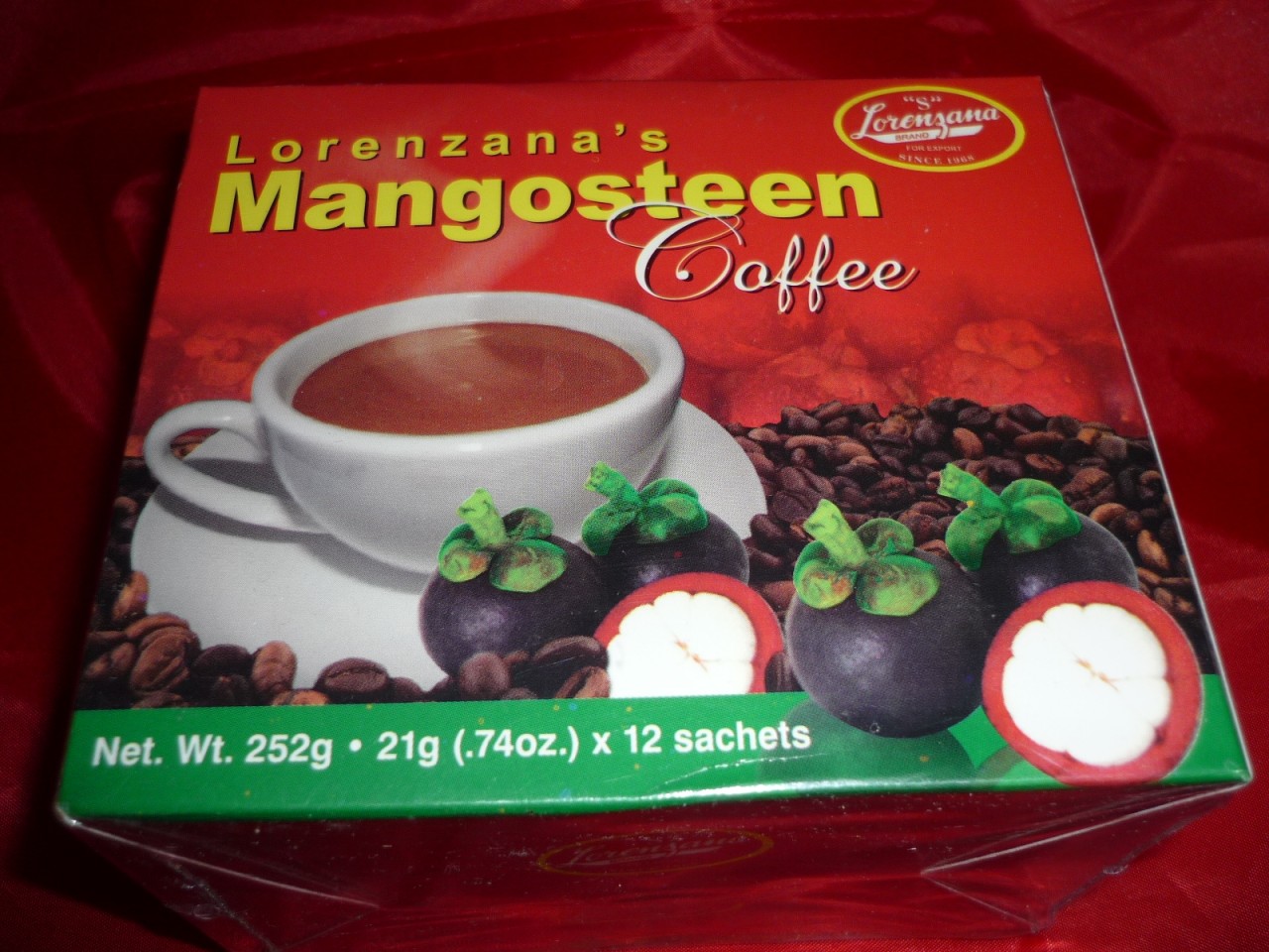 Lorenzana's Mangosteen Coffee 8 in 1 12 x 21g Sachets per Box 0 US