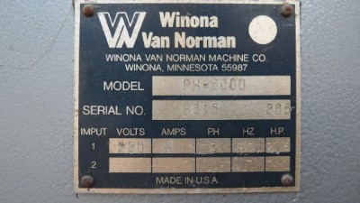 Winona  Freight on Winona Van Norman Cyl Head Seat And Guide Machine