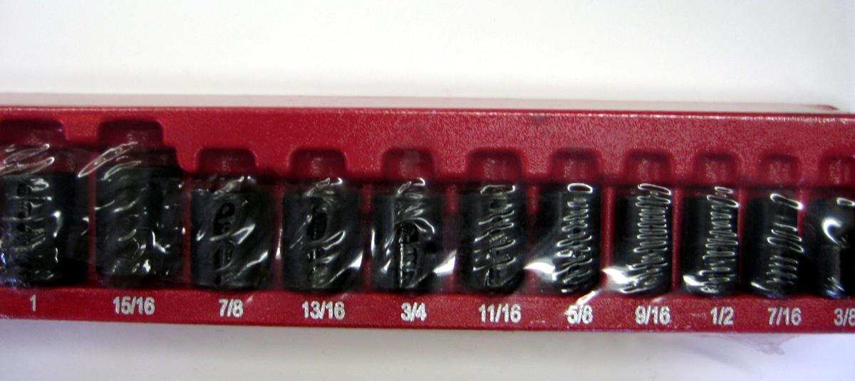 New** Snap-on 1/2"Dr 11pc Impact SAE 6pt Socket Set