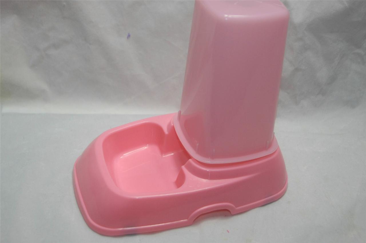 Rabbit guinea pig water/ food auto dispenser/ feeder waterer 0.6L PINK
