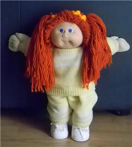 cabbage patch doll with orange hair
