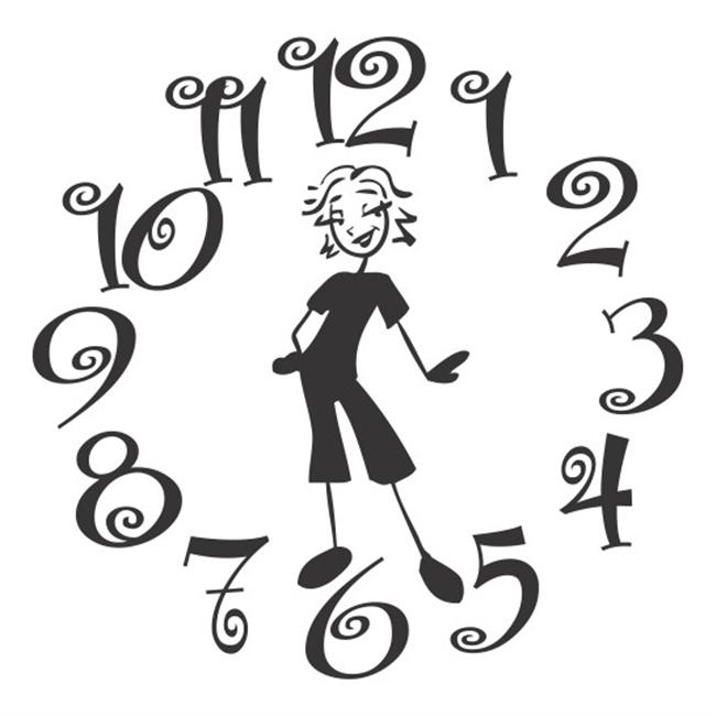 Vinyl Clock Face..Busy Mom.... CF011Vinyl Wall Decal Sticker Home