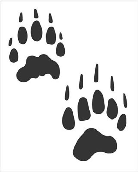12 count badger paw prints vinyl art decal sticker 12 count badger paw prints vinyl art decal sticker