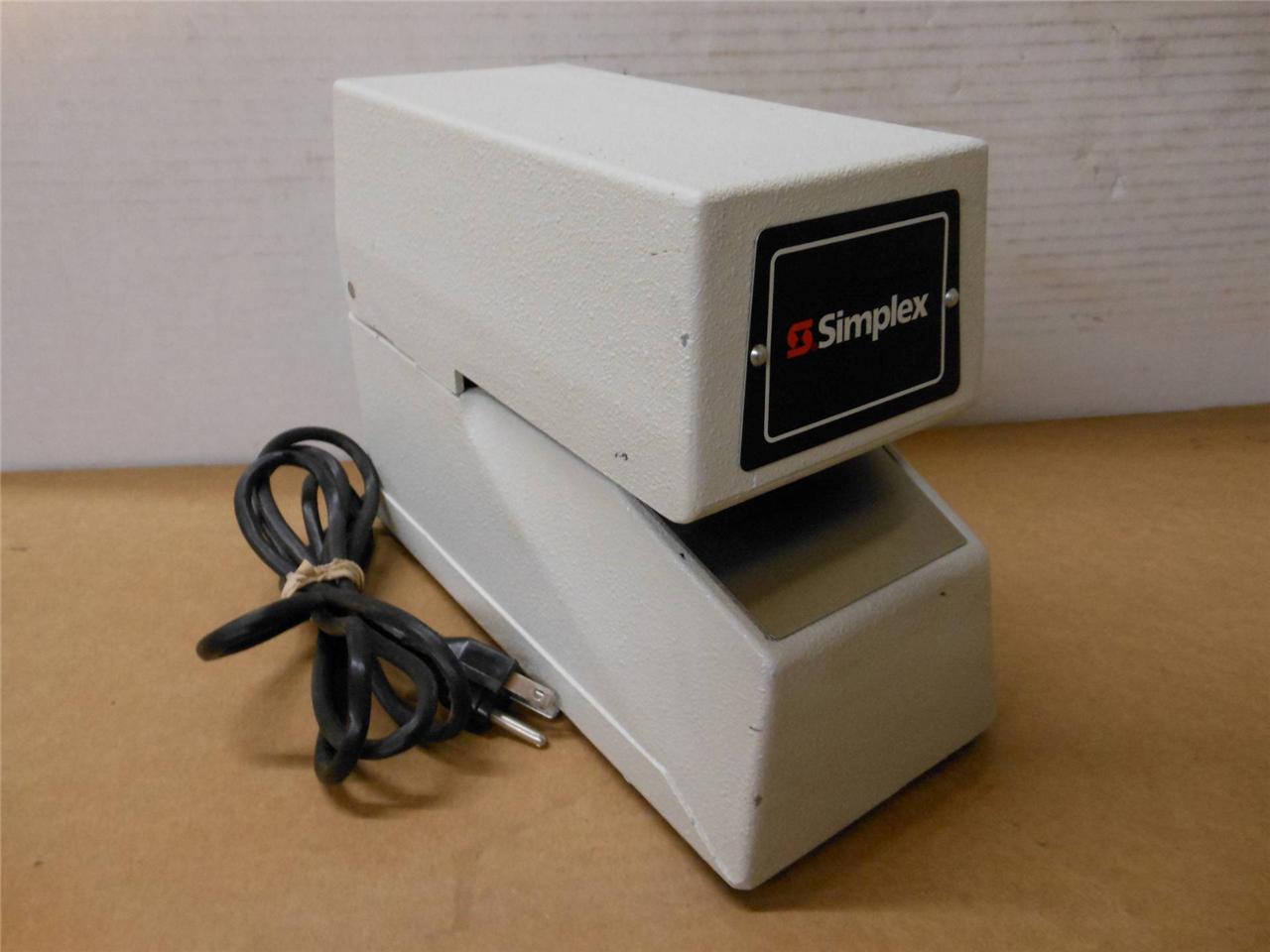 Simplex 16059001 Time/Date Stamp Time Recorder with Key eBay