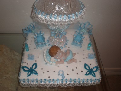 Baby  Decorations on New Baby Boy Cake Topper Baby Shower Decoration   Ebay