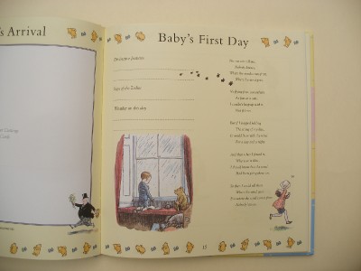 Classic Winnie  Pooh Baby Stuff on Winnie The Pooh Baby Days Record Book Boy   Girl     Ebay