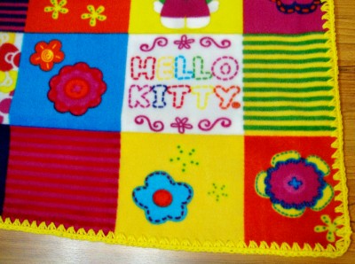 Personalized Crocheted Edge Fleece Blanket from TakeAStroll.com