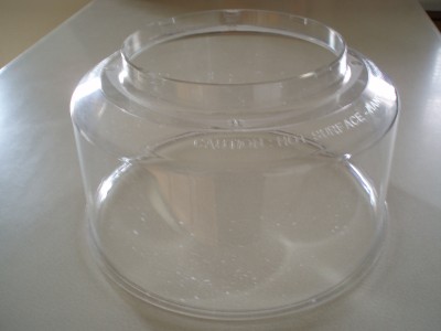 NUWAVE PRO CONVECTION OVEN REPLACEMENT PLASTIC DOME COVER 22016 NU WAVE