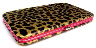Leopard Converse Shoes on Leopard Print Clutch Hard Case Wallet With Pink Trim   Ebay