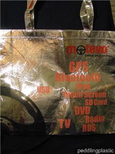 MOTEVO OVERSIZED SILVER REUSABLE TOTE BAG NEW recycle