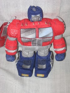 optimus prime plush toy