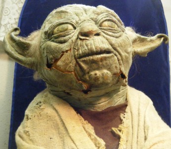 life size yoda pepsi display