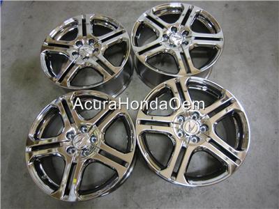 4 Acura Tl Mdx Rl Tsx Rdx Genuine Oem 18 Quot Platinum Chrome