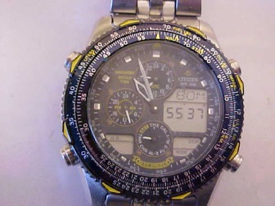 Citizen WR-100 Navihawk World Time Blue Angels Watch | eBay