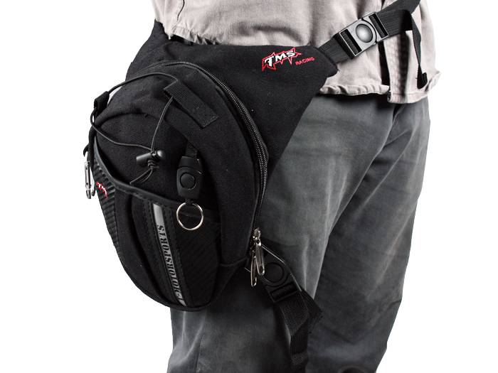 Black Drop Leg Fanny Pack Bag for Motorcycle Cycling ATV Enduro Dirt Bike Kayak eBay
