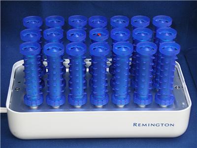 Remington Pageant Tight Curls 21 Hot Rollers/curler blue spiral