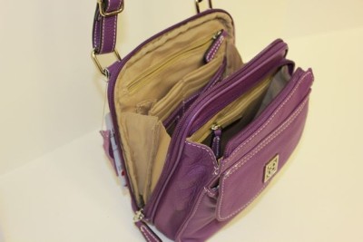 Giani Bernini Handbag Pebble Leather Crossbody Violet Giani Bernini Handbag Pebble Leather Crossbody Violet