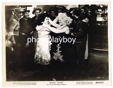 SALOON BAR GIRLS HAVE CATFIGHT BATTLE BOOM TOWN MGM WESTERN MOVIE PHOTO