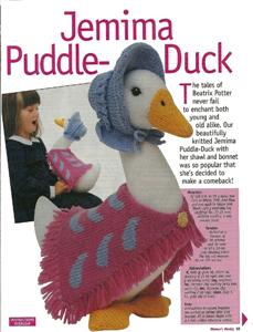 ALAN DART ~ JEMIMA PUDDLEDUCK ~ TOY KNITTING PATTERN eBay