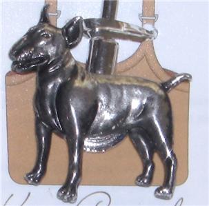 BULL TERRIER DOG BEST FRIENDS KEY FINDER PURSE HOOK