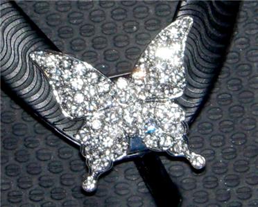 Butterfly Clear Swarovski Crystal Clips for Flip Flops