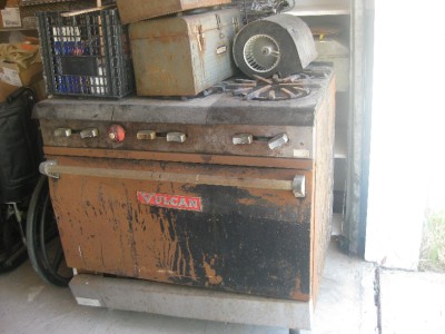 antique vulcan gas stove