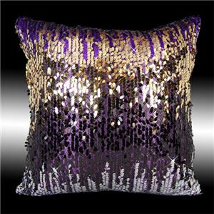 cushion silver gold shiny throw pillow cases sequins 2x covers purple supersized visit