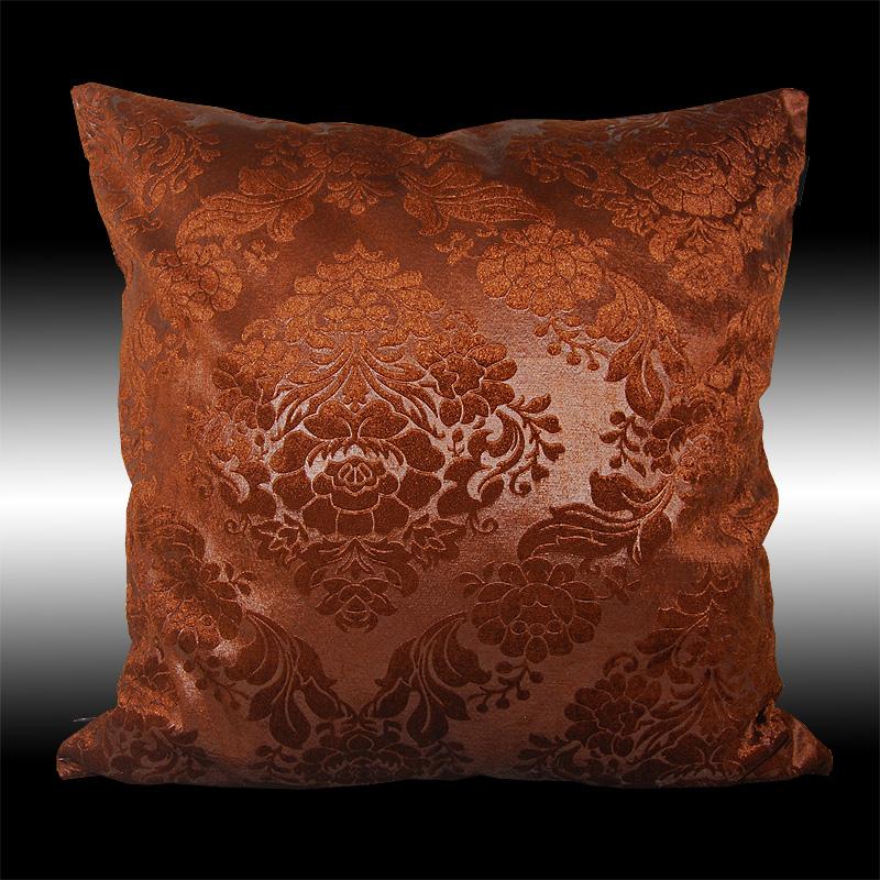 2X RARE ELEGANT BOTH SIDES DAMASK VELVET THROW PILLOW CASES CUSHION