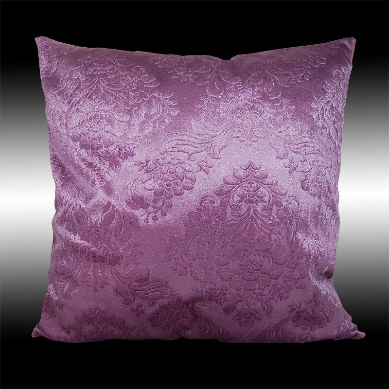 2X RARE ELEGANT BOTH SIDES DAMASK VELVET THROW PILLOW CASES CUSHION