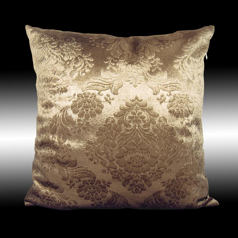 2X RARE ELEGANT BOTH SIDES DAMASK VELVET THROW PILLOW CASES CUSHION