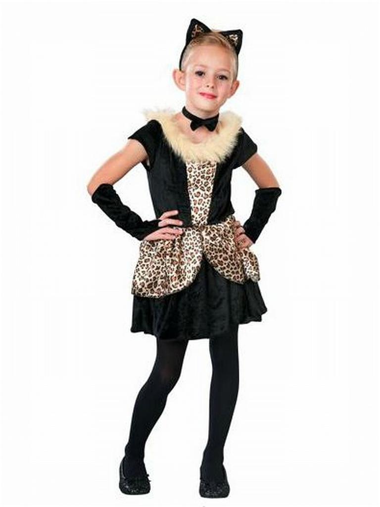 NEW Playful Kitty Cat Leopard Black Cheetah Girls Dress Up Costume 4 6 8 10 12