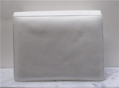 Leather Evening Bags on Vintage White Leather Evening Handbag Clutch Shoulder Bag Ebay