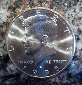 1995-D Gem Brilliant Uncirculated Kennedy Half Dollar