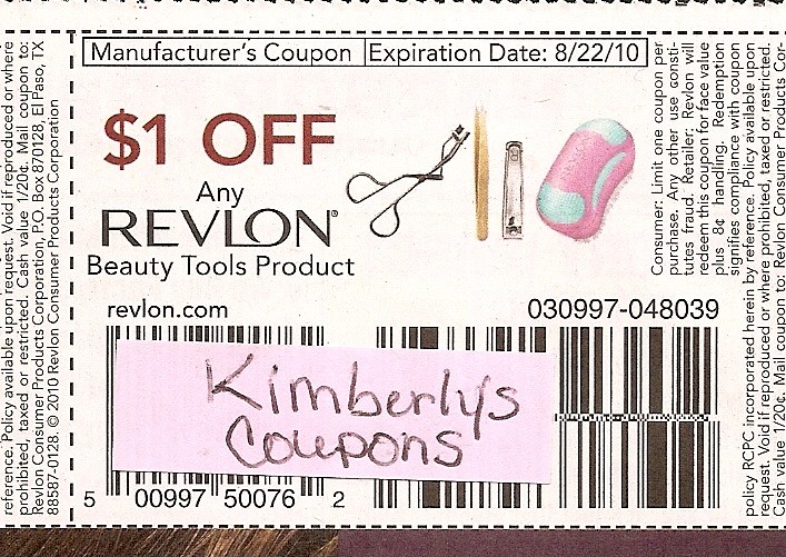 20 $1/1 any Revlon Beauty Toolsl Product Coupons 8/22
