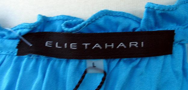 Elie Tahari Aqua Turquoise Blue Jolie Blouse Top Tank