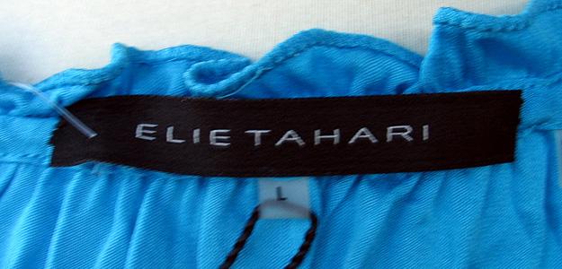 Elie Tahari Aqua Turquoise Blue Jolie Blouse Top Tank