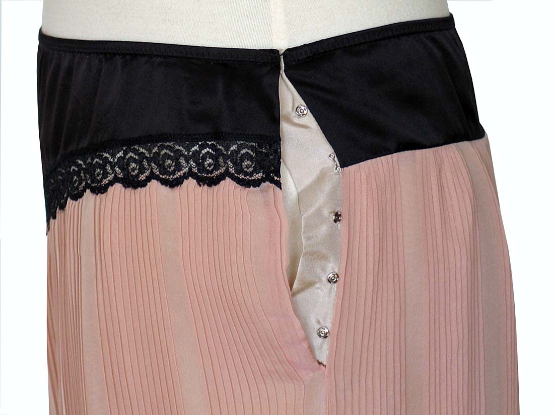 MARC JACOBS Runway Pink & Black Pleated Silk Slip Skirt • 30 inch waist • NWT | eBay
